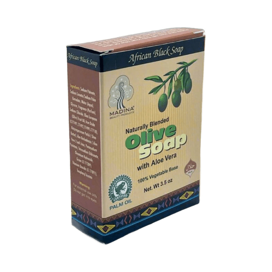 African Black soap Naturally Blended Olive Soap with aloe vera 3.5oz
