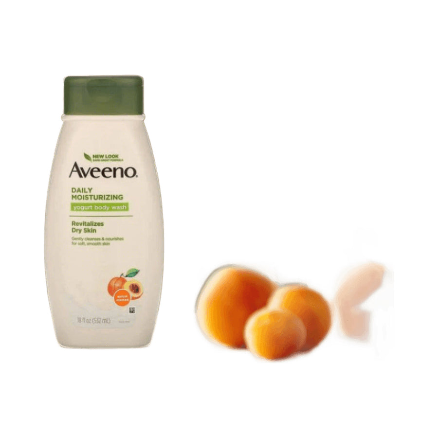 Aveeno Daily Moisturizing B/Wash Yogurt Apricot 18 oz #16932