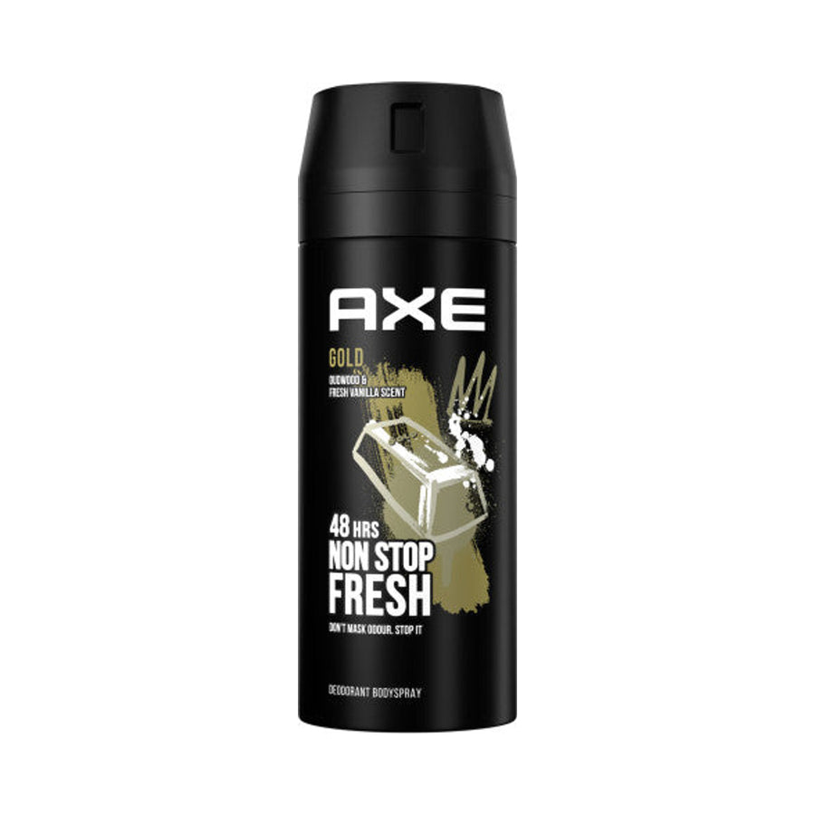 AXE Gold Deodorant Body Spray 48 Hours Non Stop Fresh 150ml | 5.07oz