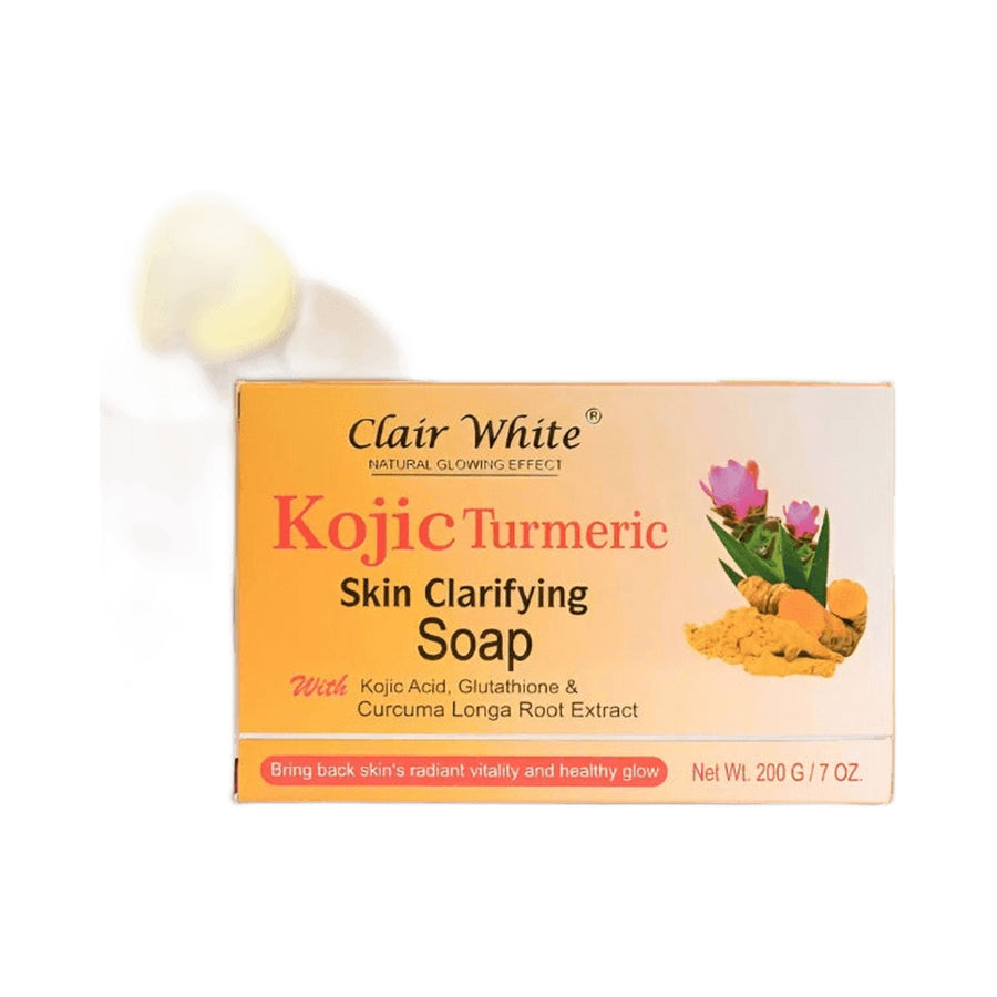 Clair white Natural Glowing Effect Kojic Turmeric Skin Clarifying Soap