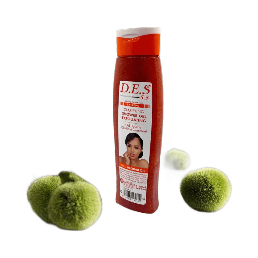 D.E.S 5.5 Dermo Expert Skin Clarifying Shower gel Exfoliating 500ml