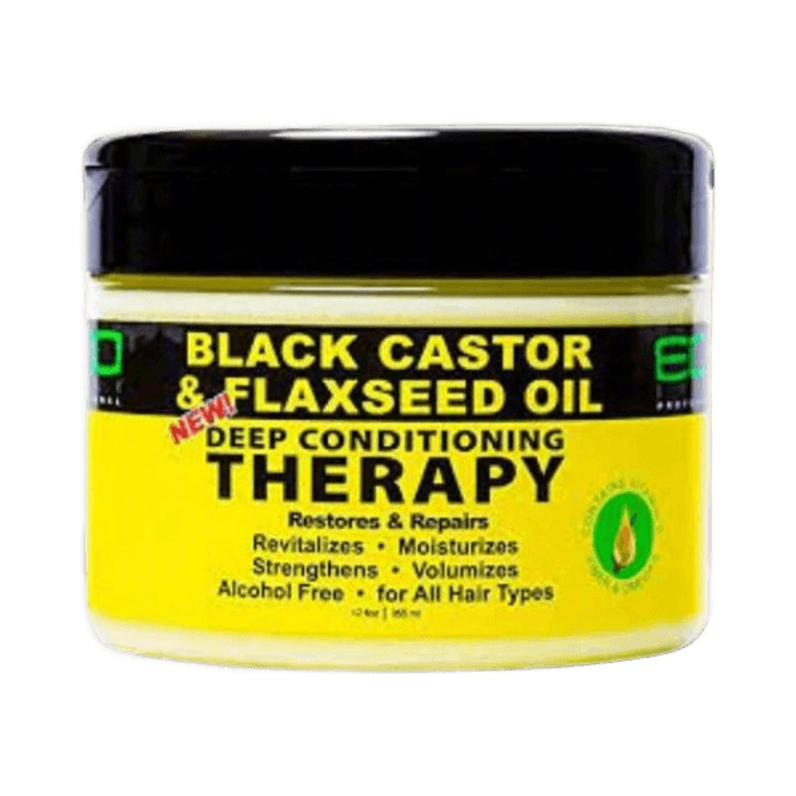 ECO Style Black Castor Oil & Flaxseed Oil Deep Conditioning Therapy 12oz
