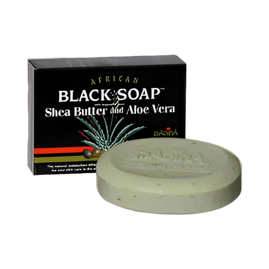 Madina African Black Soap Shea Butter and Aloe Vera 3.5 oz pack of 6