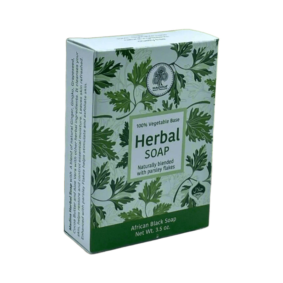 Madina Herbal Soap with parsley Flakes 3.5oz