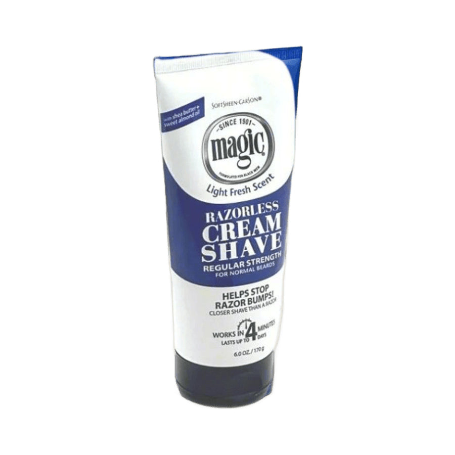 Razorless Cream Shave Light Fresh Scent, Regular Strength 6.0 oz