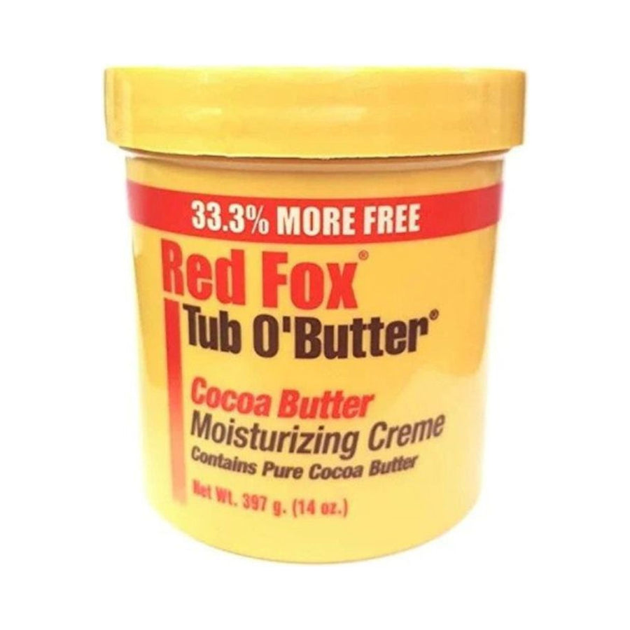 Red Fox Tub O'Butter Cocoa, Moisturizing Creme Bonus Jar 14 oz