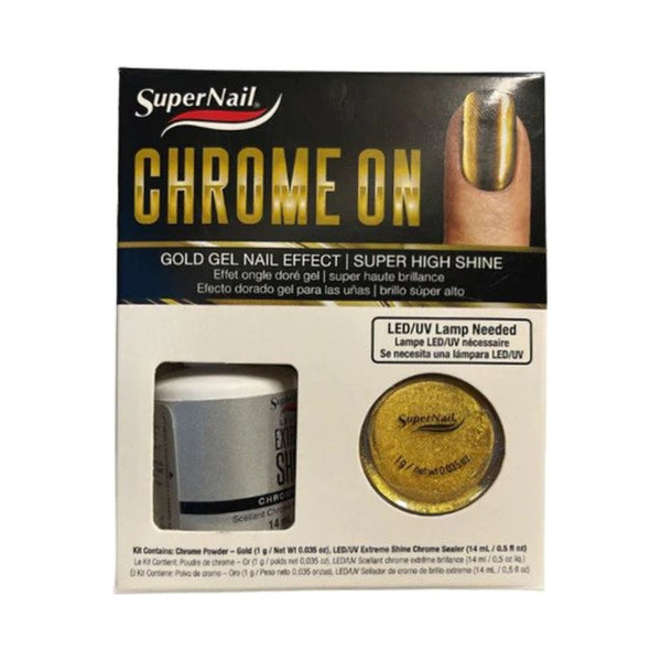 SuperNail Chrome On Gold Color 14 ml/ 0.5 oz