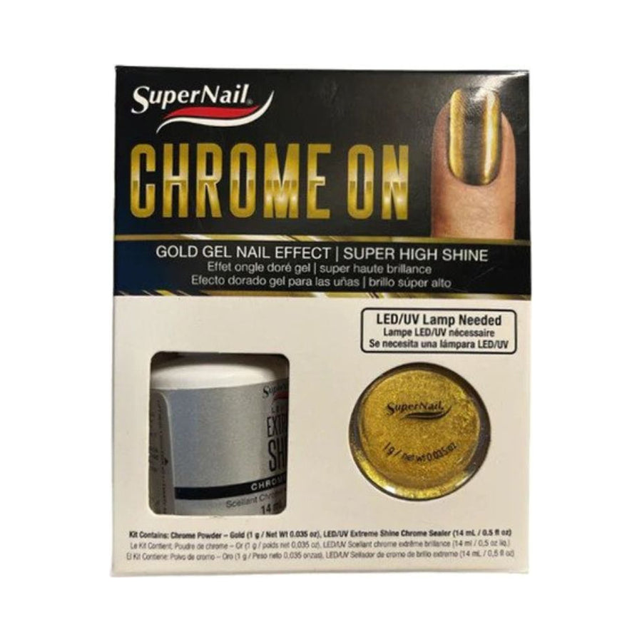 SuperNail Chrome On Gold Color 14 ml/ 0.5 oz