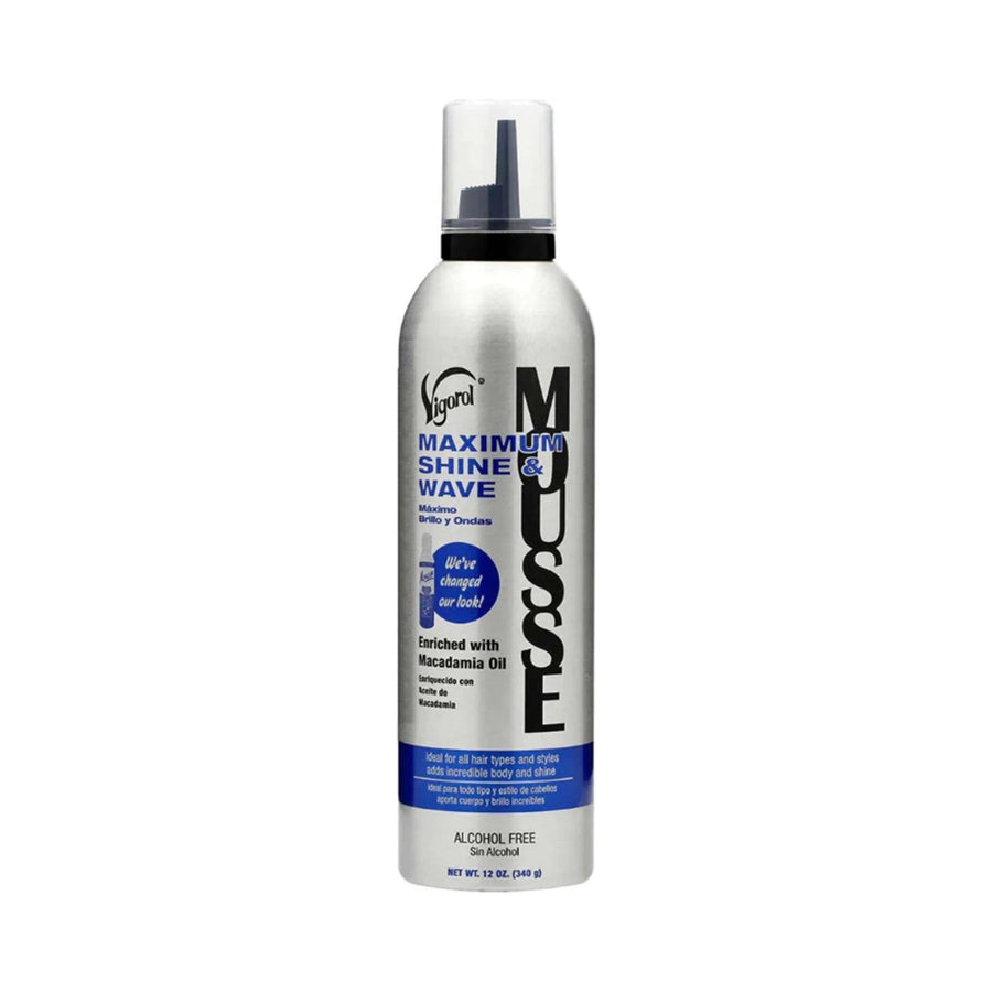 Vigorol Mousse Maximum Shine & Wave 12 oz