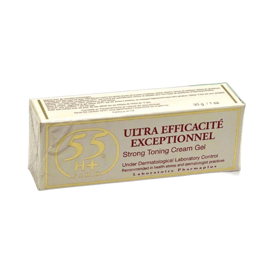 55H+ Paris Ultra Efficacite Exceptionnel Strong Toning Cream Gel 1 oz