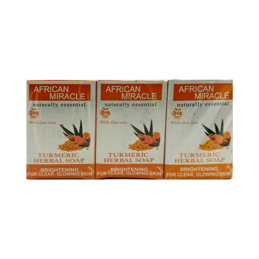 African Miracle Naturally Essential Turmeric Herbal Soap 1bar
