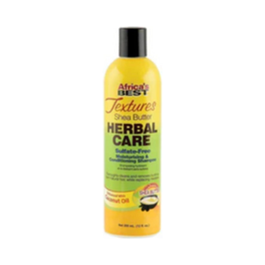 Africa's Best Textures Collection Shea Butter Herbal Care Sulfate-Free Moisturizing & Conditioning Shampoo 12 oz