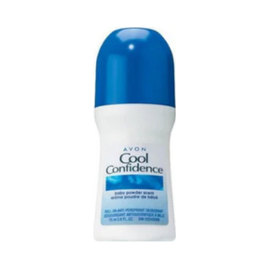 Avon Cool Confidence Baby Powder Roll-On Deodorant 2.6 oz