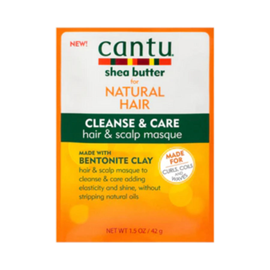 Cantu Shea Butter for Natural Hair Bentonite Clay Clarify & Renew Masque Packet 1.5oz