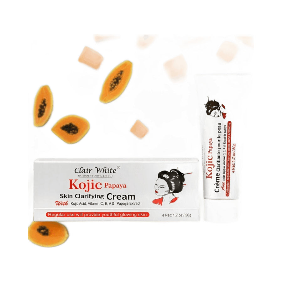 Clair White Kojic Acid, Papaya Extract Skin Clarifying Cream 50g