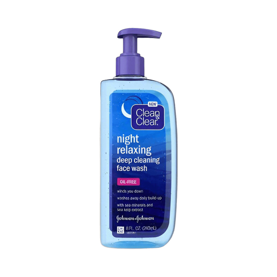 Clean & Clear Night Relaxing Deep Cleaning Face Wash Oil Free  8 fl oz