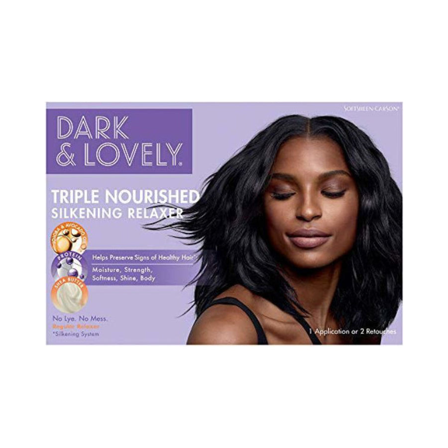 Dark and Lovely Healthy Gloss Shea Moisture Hair Relaxer Kit Regular