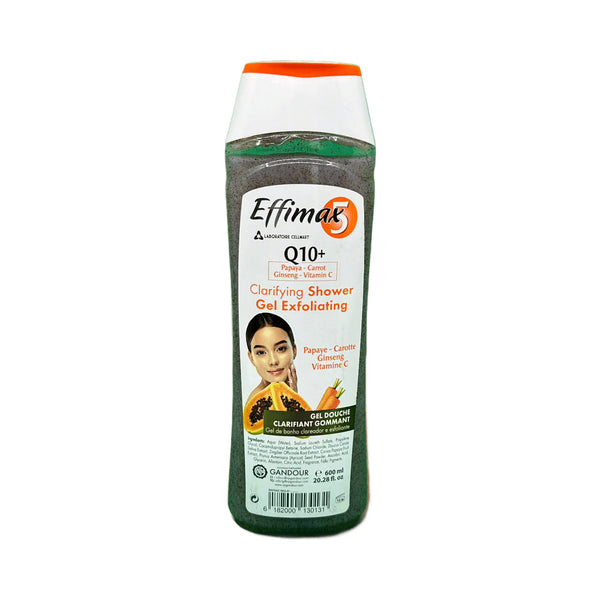 Effimax5 Q10 Clarifying Shower Gel Exfoliating 600ml