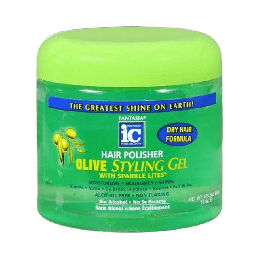 Fantasia IC Hair Polisher Olive Styling Gel 16 oz