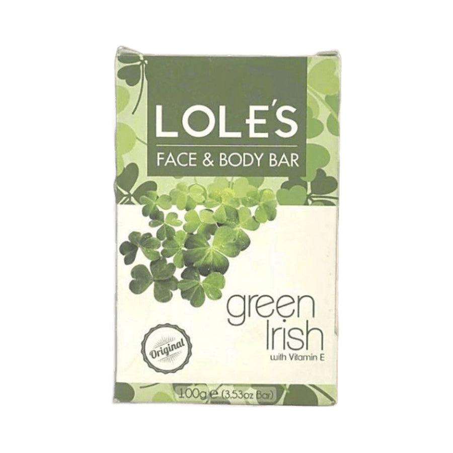 LOLES Premium Natural Bar Soap 100 g Green Irish
