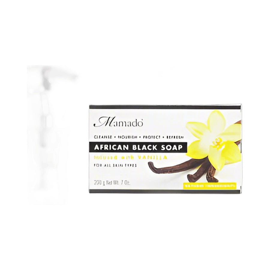 Mamado African Black Soap Infused with Vanilla 200g