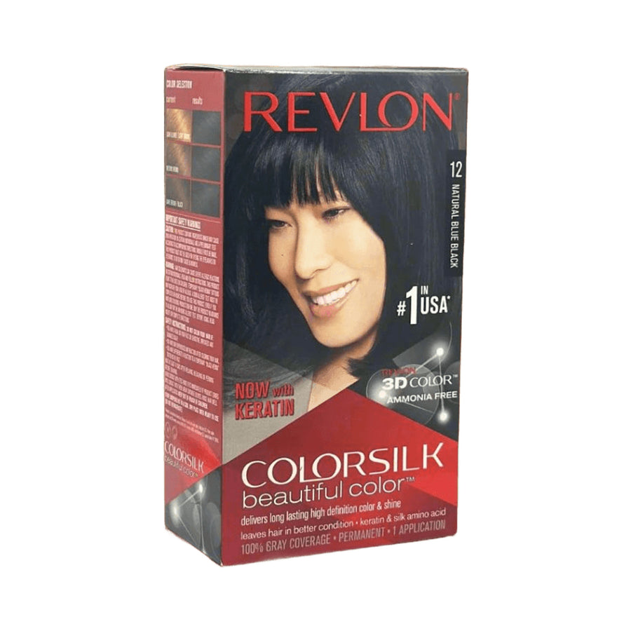 Revlon 3D color Gel Colorsilk- Natural Blue Black N12 8oz