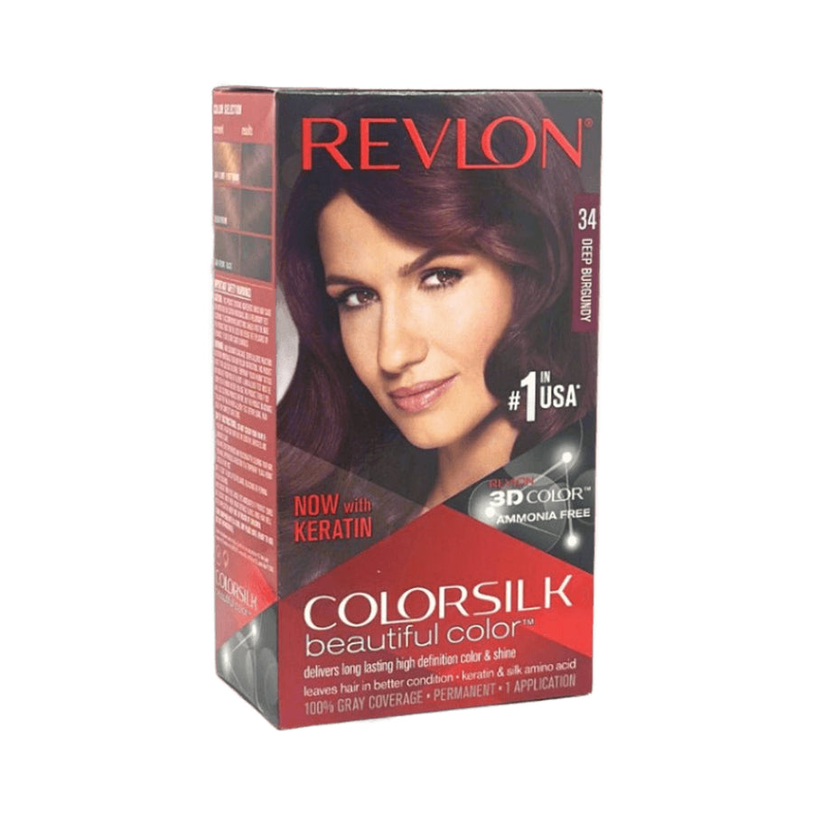 Revlon ColorSilk Hair Color, [34] Deep Burgundy 1