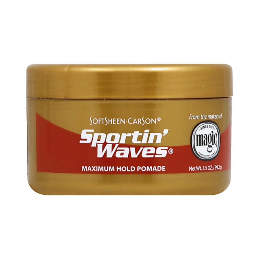 Sportin Waves Pomade Maximum Hold 3.5 oz Gold