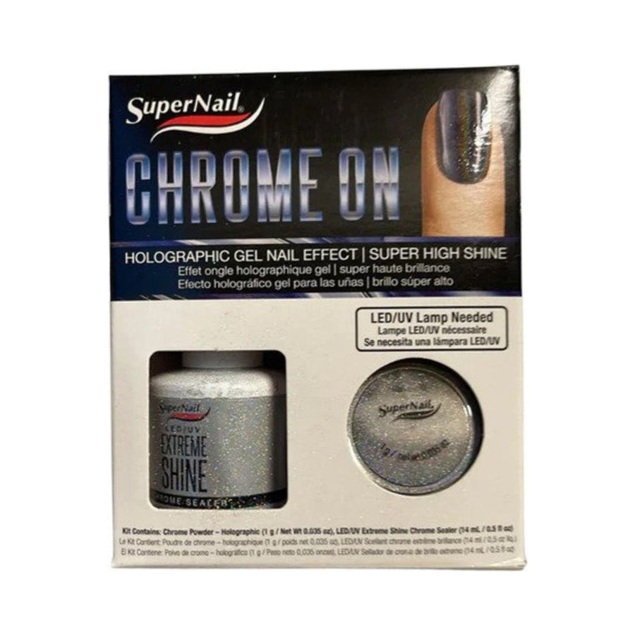 SuperNail Chrome On Holographic 14 ml/ 0.5 oz