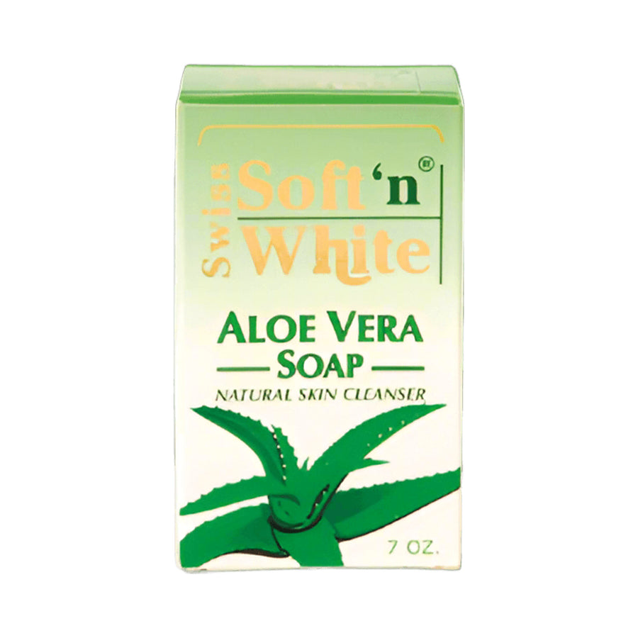 Swiss Soft’n White Aloe Vera Soap  7oz