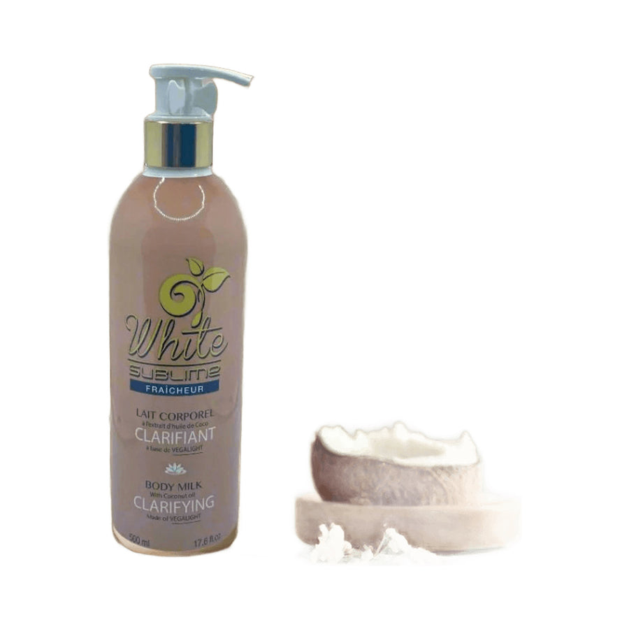 White Sublime Clarifying Body lotion With Coconut oil And Vegalight 500ml